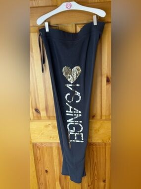 Victoria’s Secret Supermodel Essentials Gray w/ Gold Sequin Sweatpants Medium